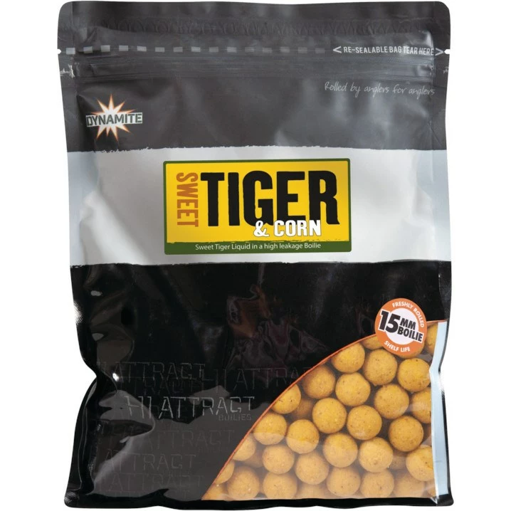 Dynamite Baits Big Fish Sweet Tiger & Corn Boilies 1 Dynamite Baits Big Fish Sweet Tiger & Corn Boilies